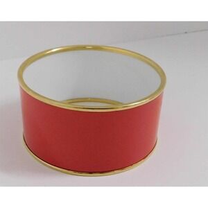 Halcyon‎ Days Vintage Red Gold Wide Bangle Bracelet